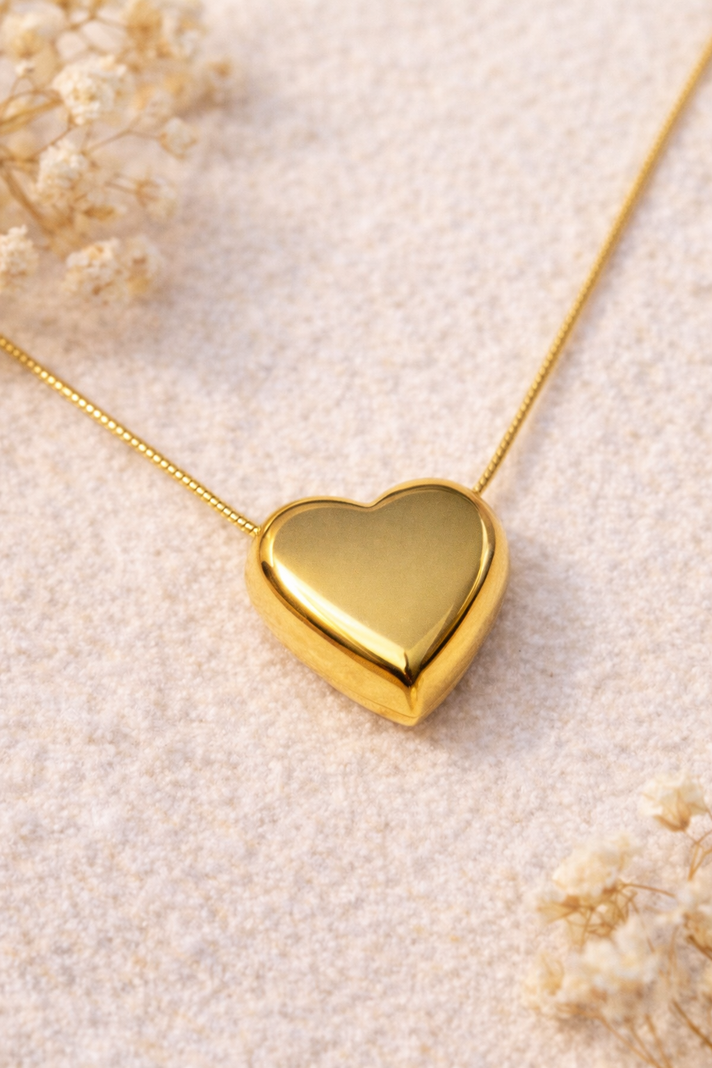 Gold Heart Necklace | Solid Purpose – Woman in Construction Collection | Mom Beauty Love
